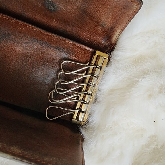 Vintage 1993 Louis Vuitton Key Holder Monogram Canvas 6 Key ET0913 - Picture 5 of 10